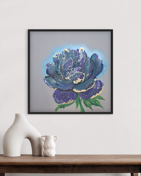 Blue Peony | Fine Art Print
